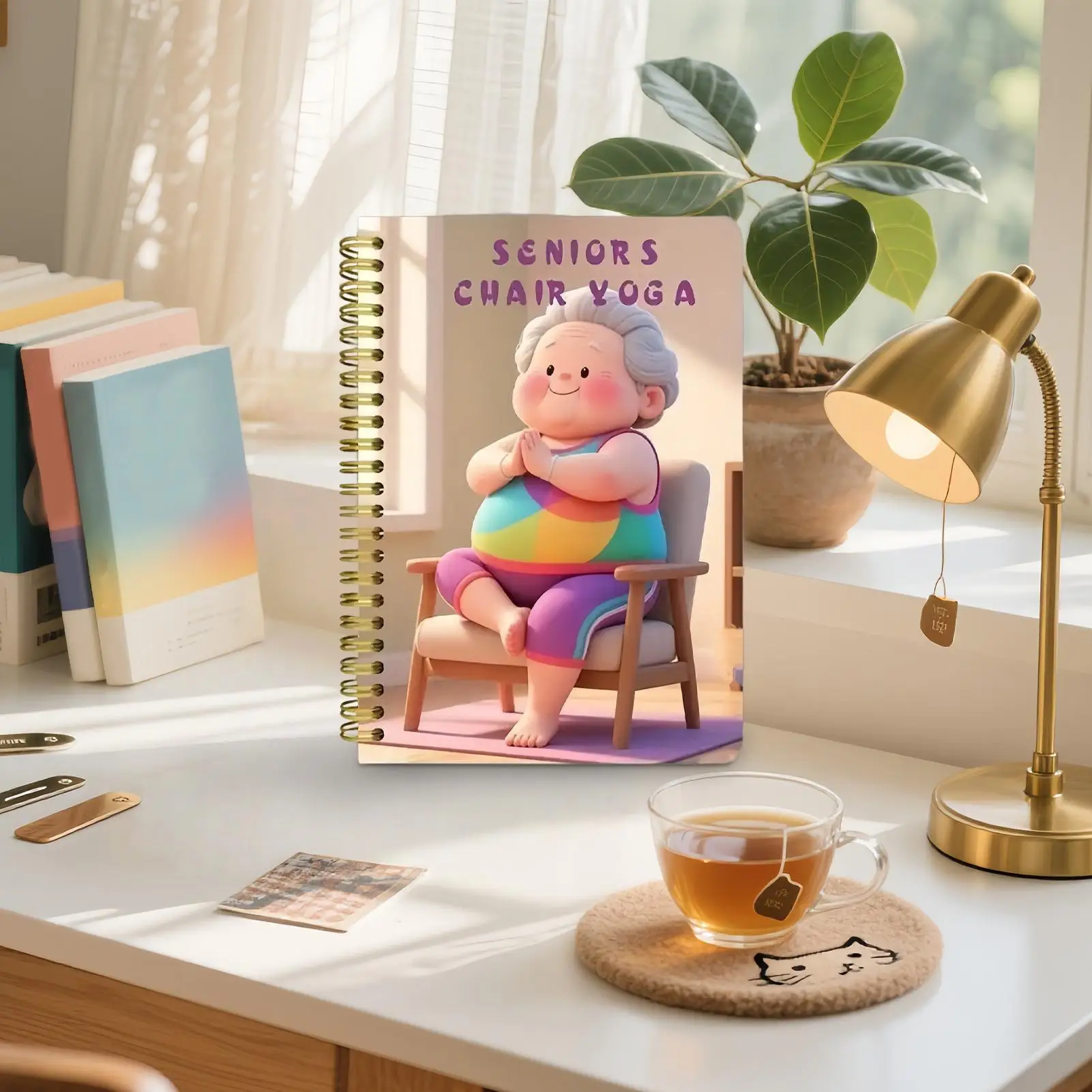 

Chair Yoga for Weight Loss Senior Fitness Books Workout Guide for Beginner Men Women Elderly Daily Indoor Home Healthy Living