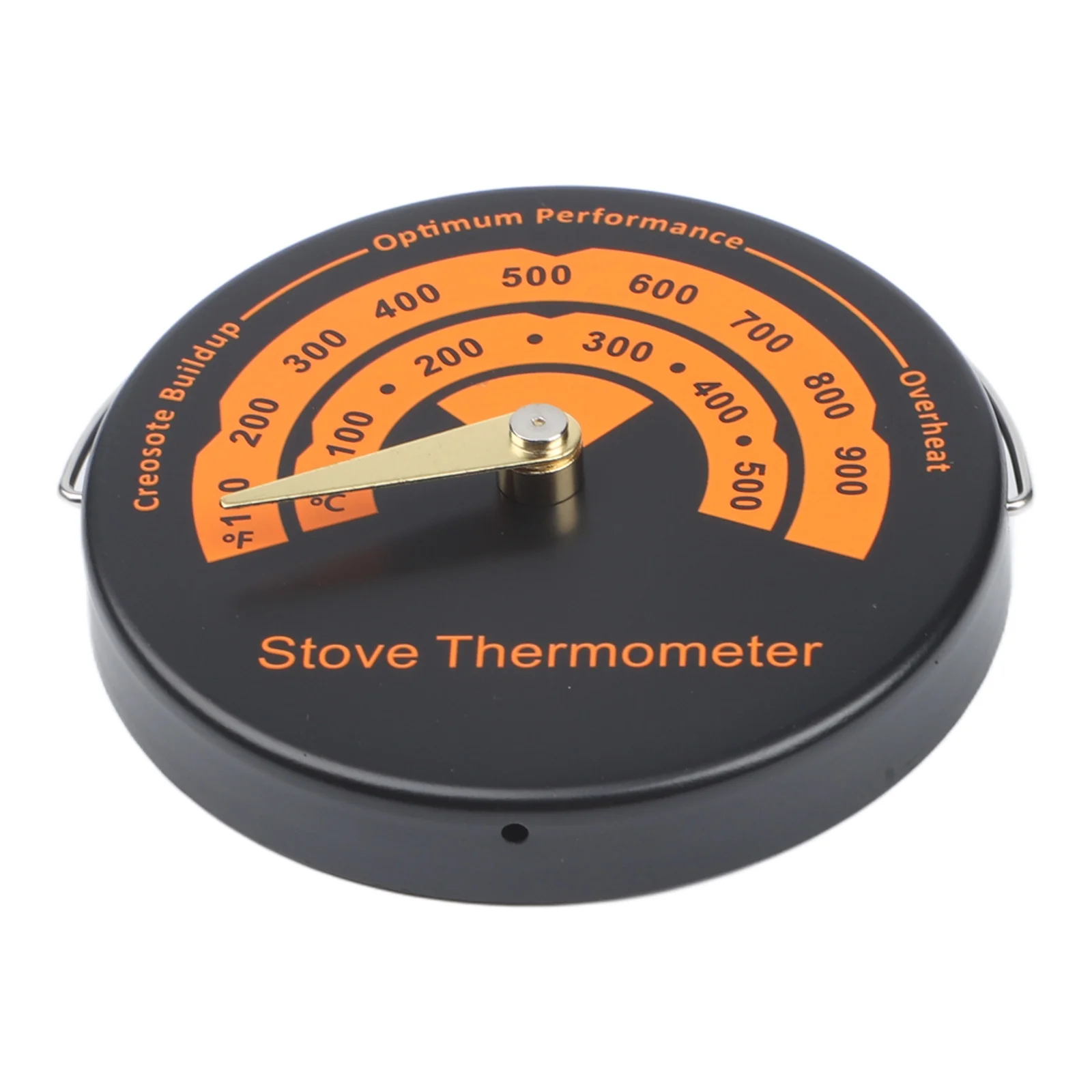 Fireplace Thermometer Temperature 0-500 100-900 63mm Aluminum Alloy Flue Pipe Measure Measure Flue Pipe Temperature