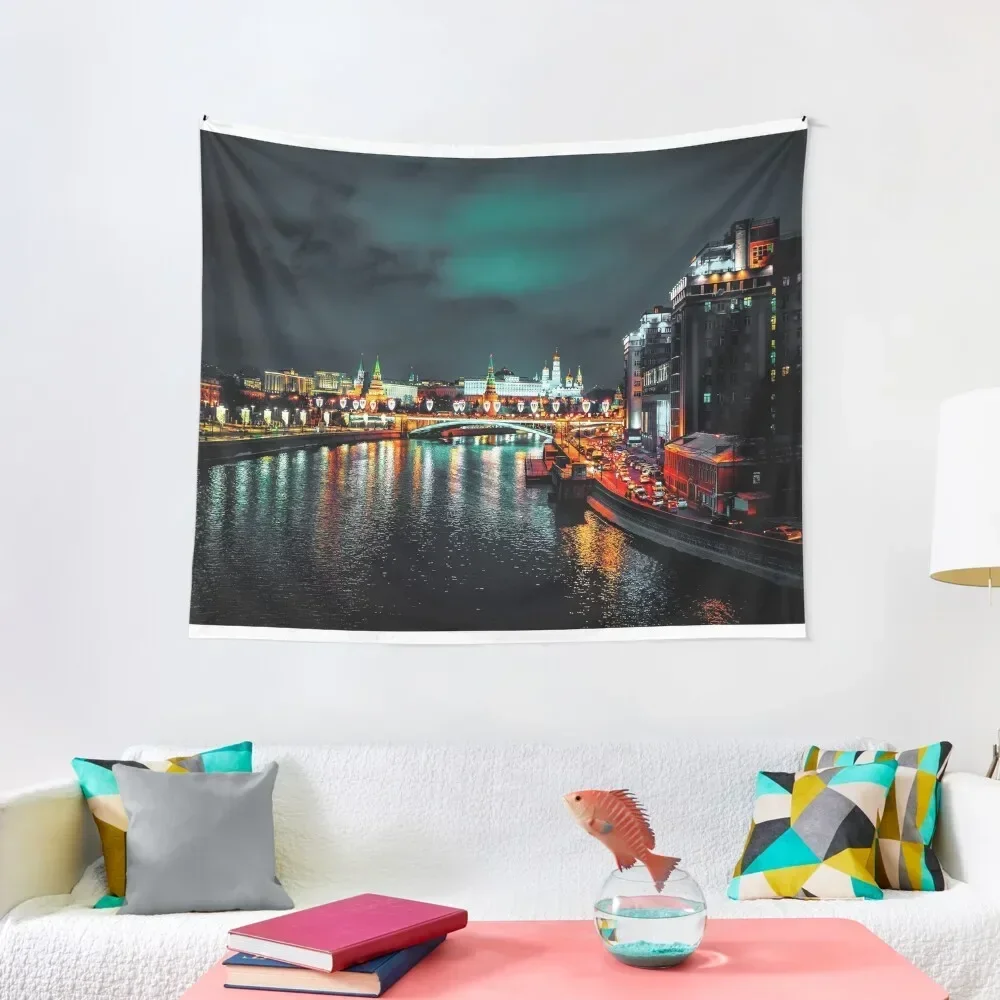 

Moscow river view Tapestry Decoration Wall Japanese Room Decor Things To The Room Wall Art Tapestry