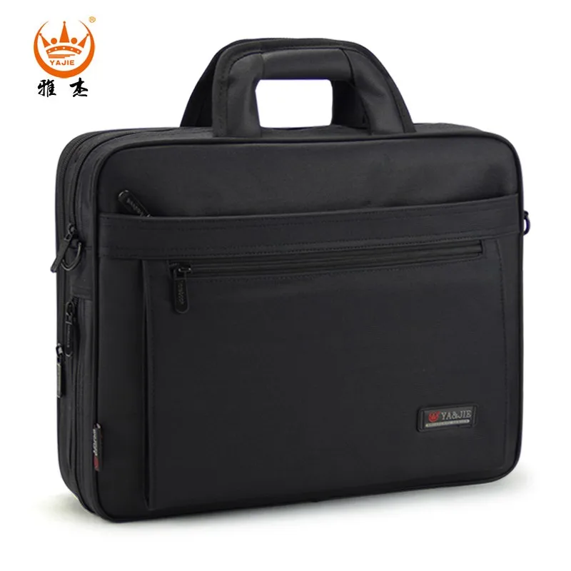 Large capacity briefcase bag Business men 14 inch 15.6 inches Laptop Notebook Bag canvas Handbags Shoulder Men\'s Office Bags