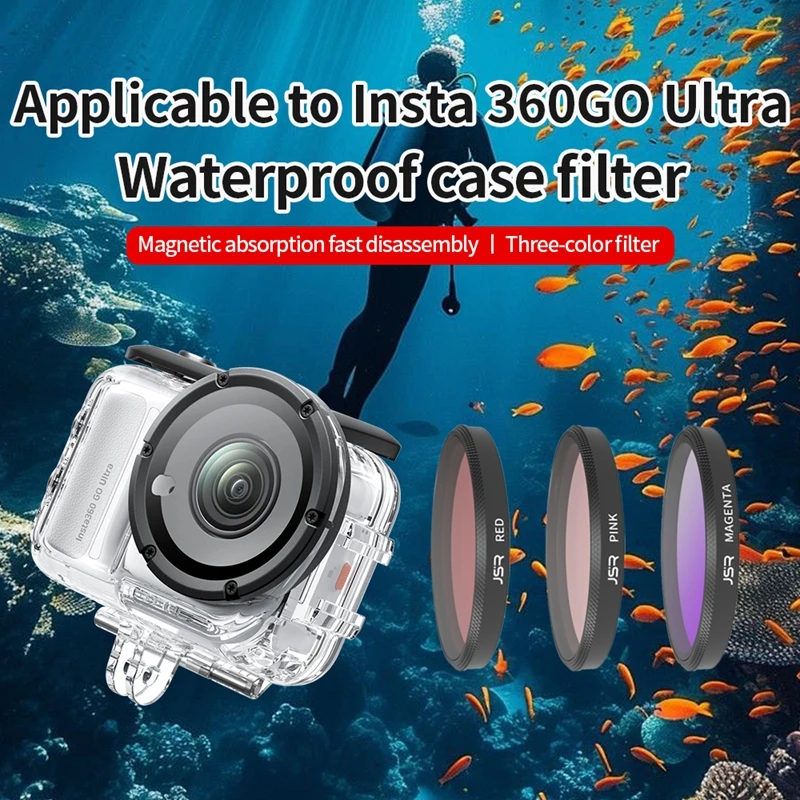For Insta360 Go Ultra Original Waterproof Housing Case Lens Filter UV CPL ND8/16/32 STAR NIGHT Quick-release Filter Accessories
