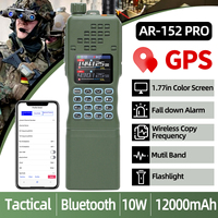 BAOFENG Tactial AR-152 PRO GPS Walkie Talkie Bluetooth Programming Multi Band 12000mAh Long Range Tri-power Ham Radio