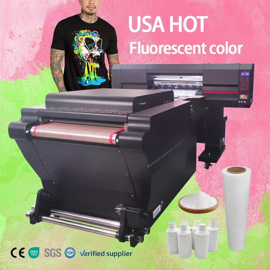 digital  print head heat transfer fluorescent florescent ink dtf digital printer