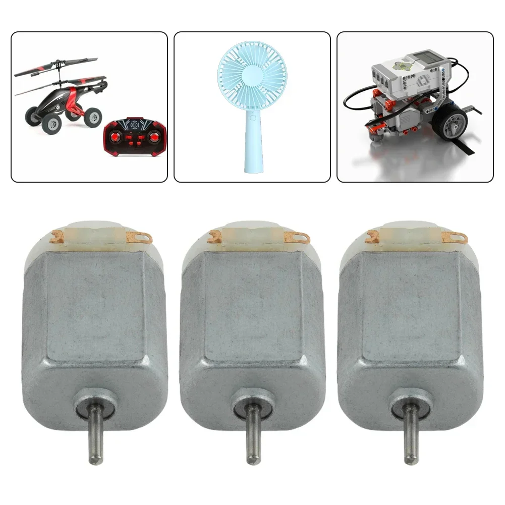 

Electric Machinery Tools 130 Motor Miniature Motor 38*20*15mm 3pcs set Silver Color For Small Fan For Toy Car DIY