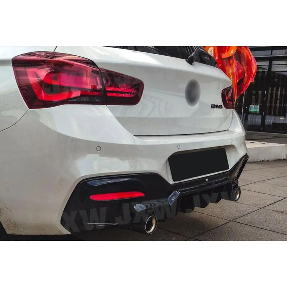 

Carbon Fiber Rear Bumper Lip Diffuser Spoiler for BMW 1 Series F20 M135i M140i M Sport 2016-2018 ABS Gloss Black Body Kits