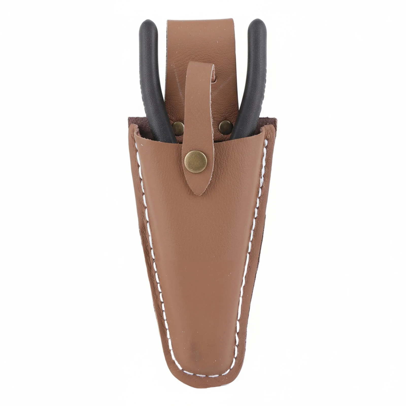 Pruning Scissors Leather Tool Bag with Buckle Electrician Waist Holder Shears Cover for Pliers Pruning Shears