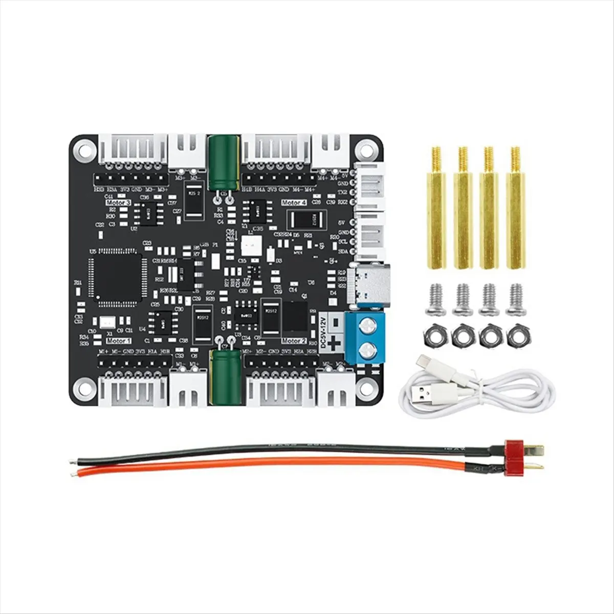 【~ New Y24A】Four-Channel Encoder Motor Driver Board Kit AT8236 Controller Board Module for STM32, , Controllers
