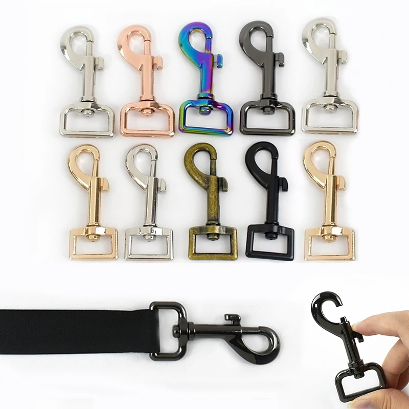 

5/10Pcs 15/20/25mm Metal Small Carabiner Clips Dog Collar Lobster Buckle Keychain Hook Bags Strap Belt Buckles Leash Accessories