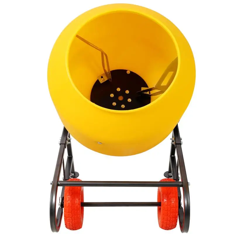 เครื่องผสมปูนแบบถังไฟฟ้าขนาด 6 คิว แบบพกพา - เครื่องผสมปูนซีเมนต์สำหรับงานหนัก สำหรับผสมปูนฉาบ ปูนทราย และอาหารสัตว์, 115V 60HZ, CSA