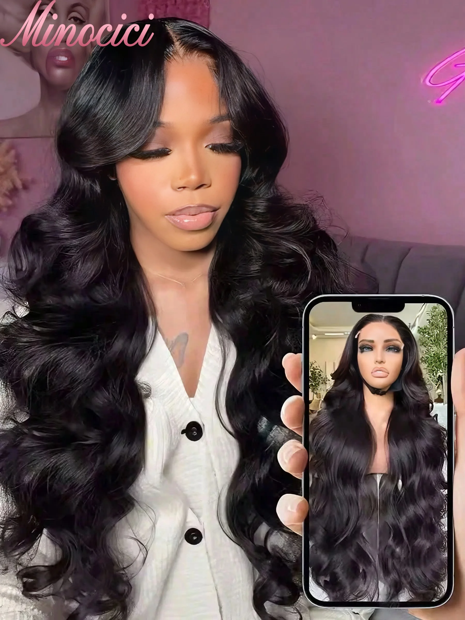 

200 Плотность Объемная Волна 13x4 Парики Фронта Шнурка 13x6 Hd Прозрачный Фронтальный Парик Человеческих Волос 100% Бразильские Предварительно Сорванные Парики Человеческих Волос