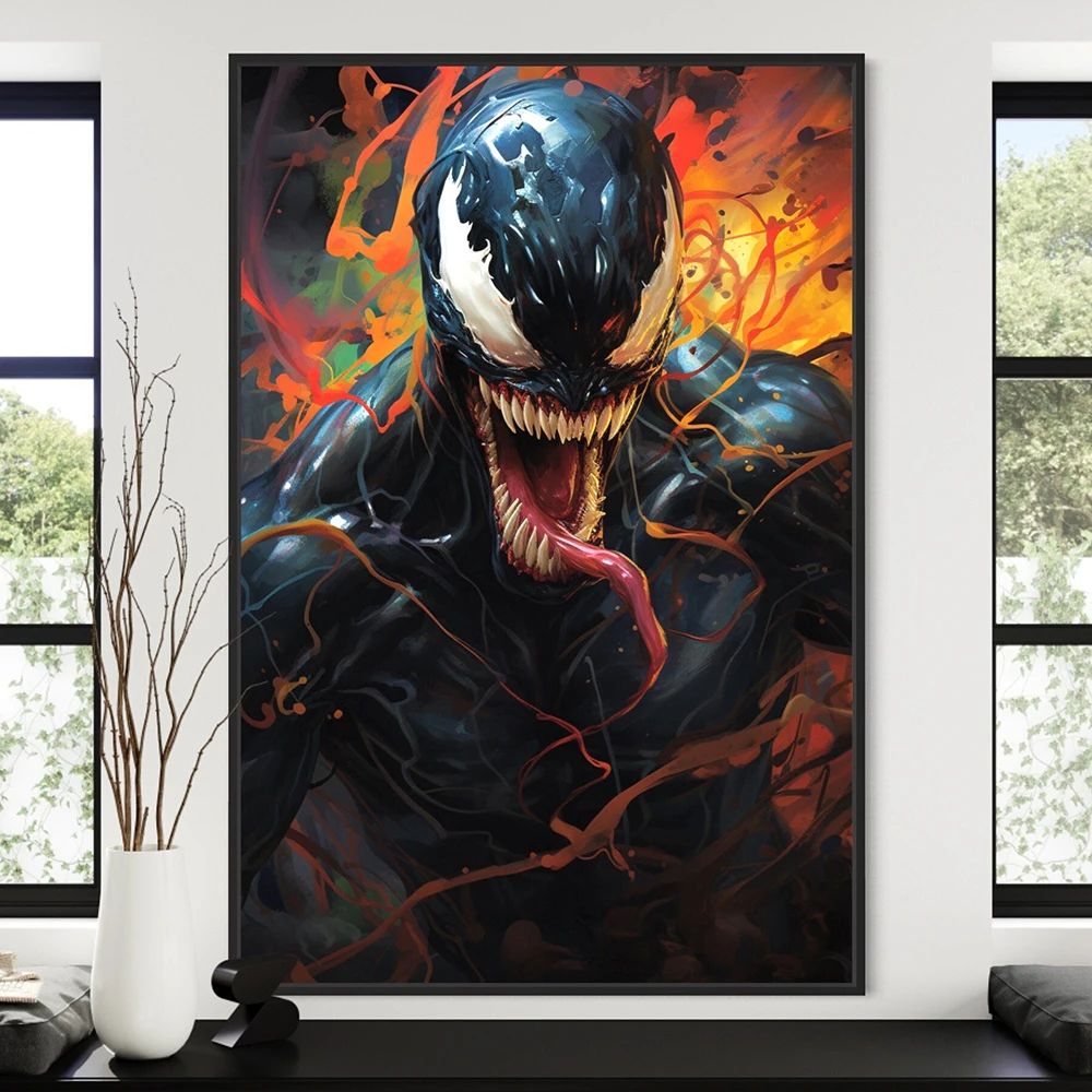 Disney Superhero Poster Venom Graffiti Wall Art Canvas Painting Prints For Bedroom Games Room Decor Marvel Gift