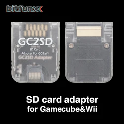 Bitfunx GC2SD Micro SD Card Adapter For NGC Swiss GC Loader for Nintendo GameCube Wii Console