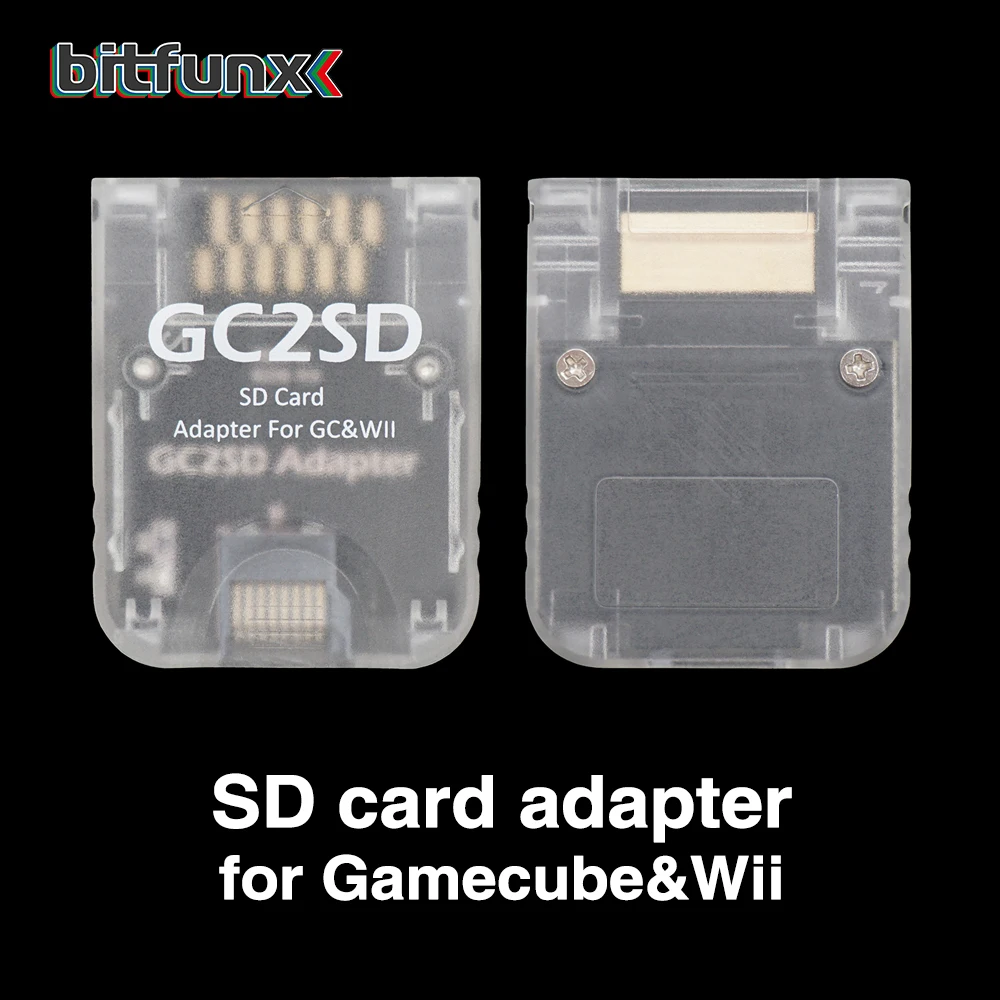 Bitfunx GC2SD Micro SD Card Adapter Memory Card Adapter Swiss for Nintendo GameCube Wii Consoles SD2SP2