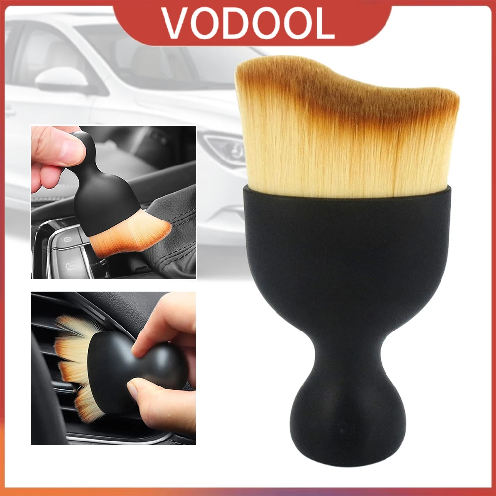 

Car Interior Cleaning Brush Nano Fiber Car Detailing Brush Soft Fur Air Conditioning Outlet Dust Removal Tools Auto Accessories