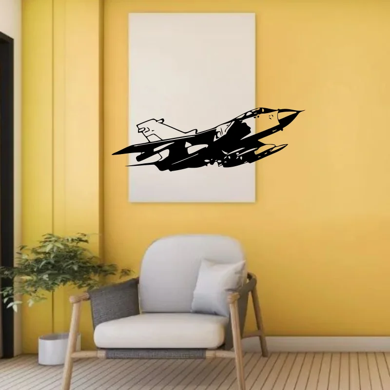 Fighter Jets Wall Decal aircraft Combat aircraft Wall Sticker for Home Boys Room Decoration Mural Vinyl Art Decals #201