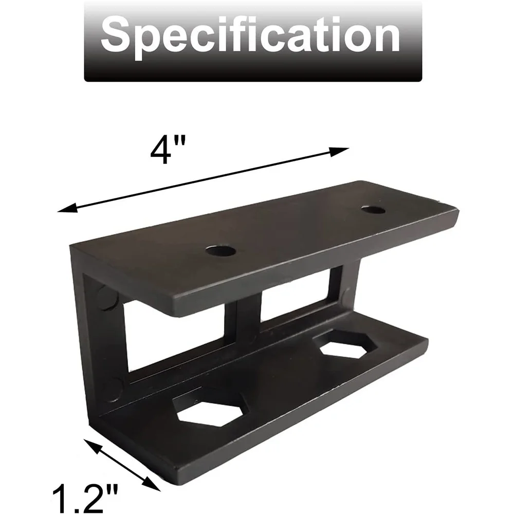A13E-3 Pcs Metal Under Desk Laptop Holder Mount With Screw,Under Desk Laptop Mount Bracket,Add On Under Table Laptop