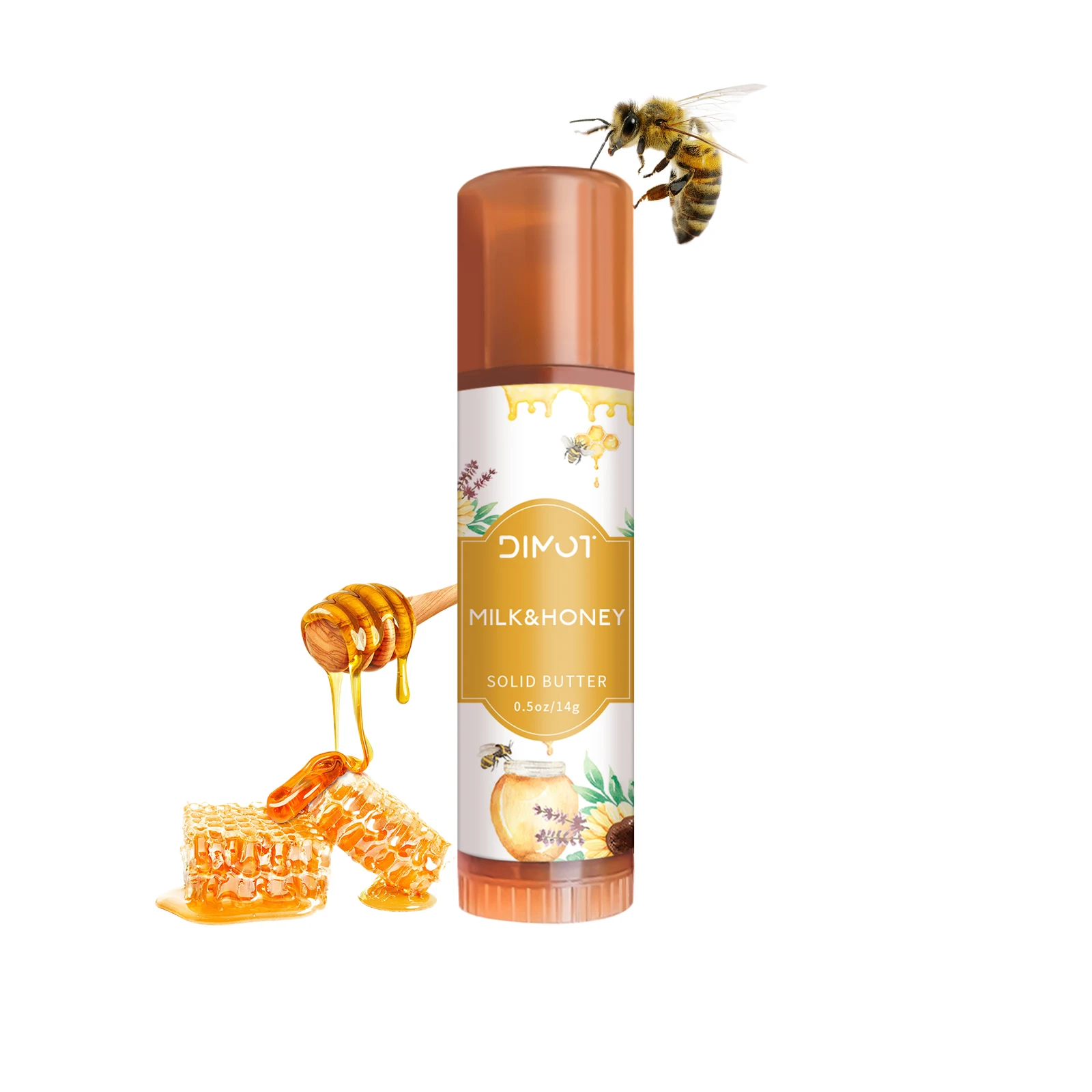 

DIMOT Solid Body Lotion Butter Soothes Nourish Moisturizer Smooth Rough Deep Hydration Cream Skin Care Honey Milk Fragrance