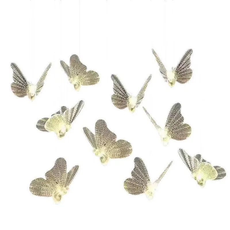 

Wedding creative chandelier luminous acrylic butterfly chandelier string wedding ceiling decoration festival arrangement props