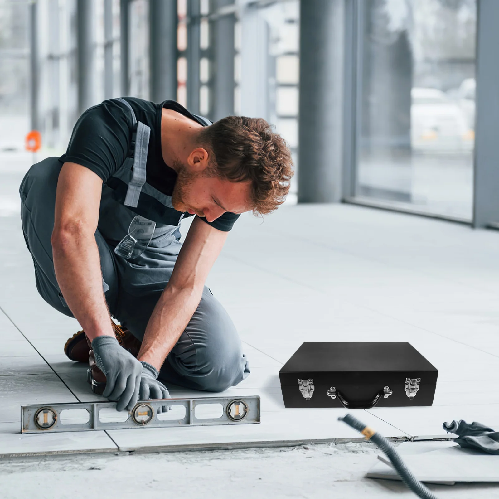 

Large Capacity Heavy Duty Iron Storage Box Trunk Portable Metal Organizer Household Clothes Books Toolsdurable Handle Home