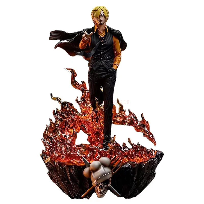 Eendelig Bloed Vinsmoke Sanji Action Figure Anime Collectie Beeldje 40Cm Pvc Model Standbeeld Pop Kinderen Speelgoed Cadeau Decoratie