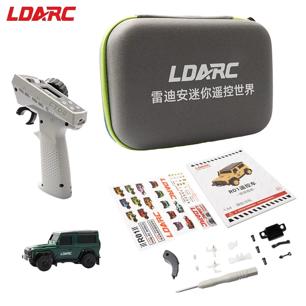LDARC R01 1:64 1/64 2WD RTR Mini SUV RC Auto Vechicles Giocattoli CT03 2.4GHZ 10CH Telecomando RC Per I Bambini Adulti Regalo