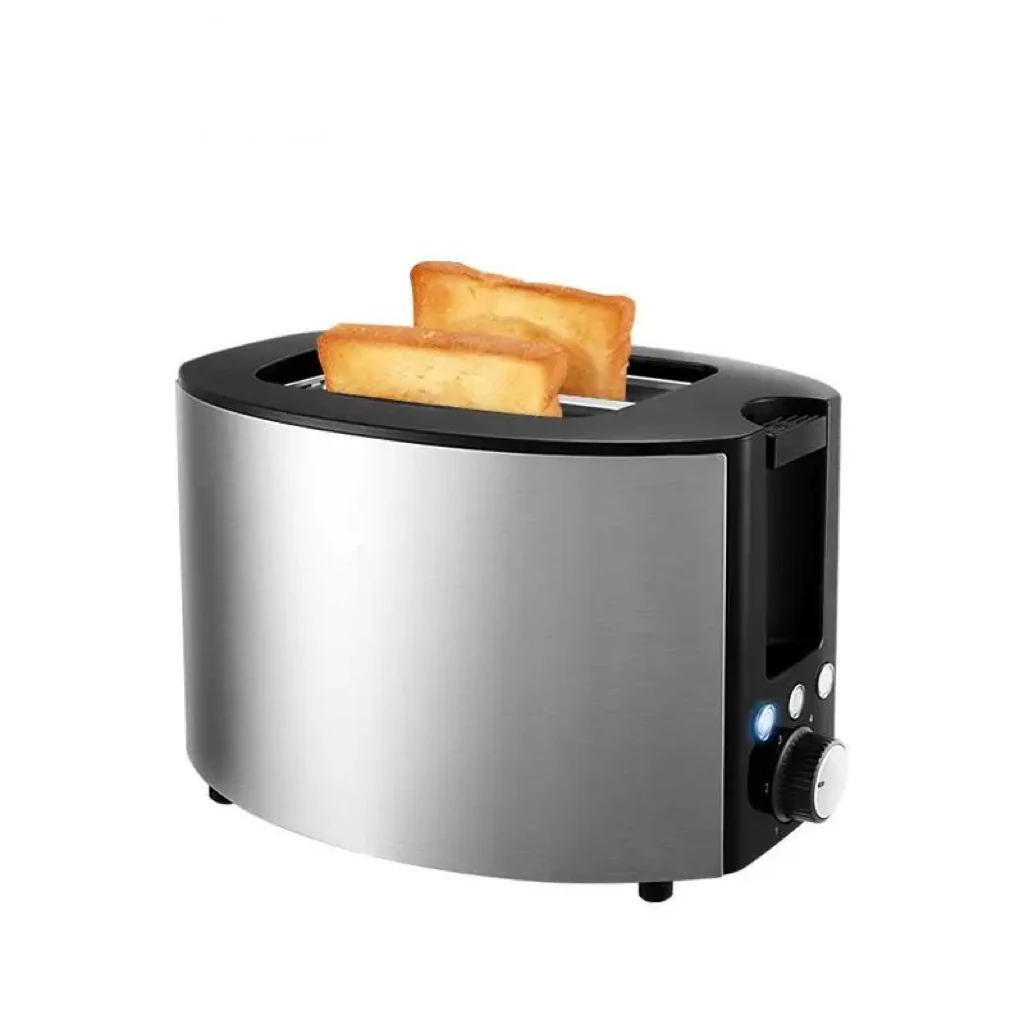 

Stainless Steel Bread Toaster Sandwich Waffle Bake Oven Multifunctional Breakfast Maker with Widened Bake Slot