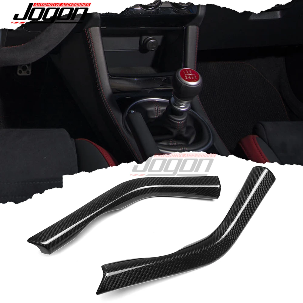 For Subaru WRX / WRX STI VA 2018-2021 Carbon Fiber Car Interior Central Gear Shift Side Panel Strip Cover Trim Accessories