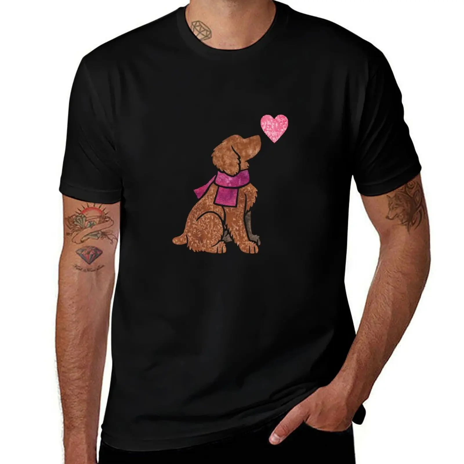 Watercolour Working Cocker Spaniel T-Shirt Durable Work Wear T-Shirt