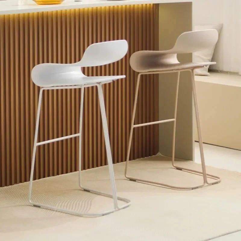 

High Luxury Bar Stools Reception Designer Nordicergonomic Manicure Bar Stools Designer Modern Taburetes De Bar Furniture