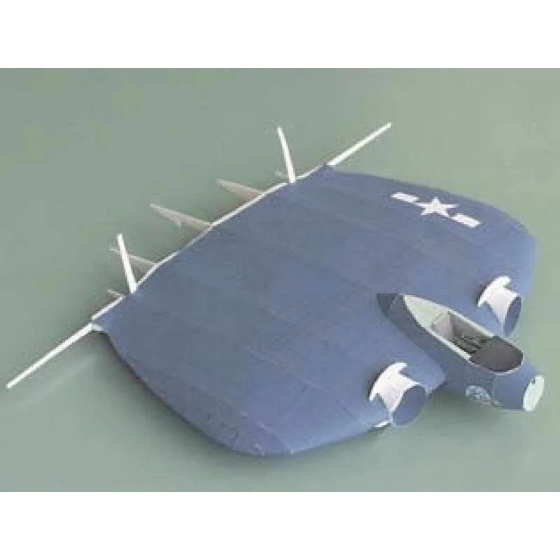 1:32 amerikan XF5U-1 uçan gözleme avcı askeri kağıt modeli uçak modeli el yapımı DIY hobi koleksiyonu inşaat oyuncaklar
