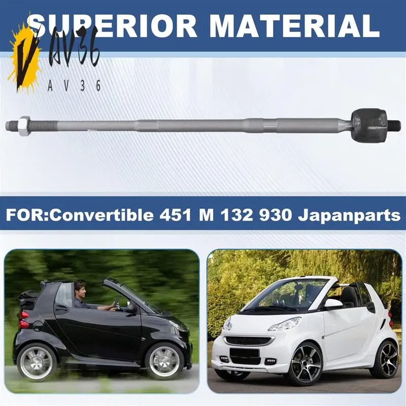 

AV36-Steering Device Axial Joint The Rod For Smart Fortwo Convertible 451 M 132 930 Japanparts 4514600651 4514600851
