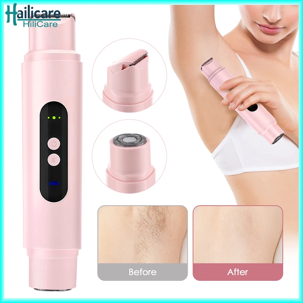 

Electric Razors for Women Painless Ladies Epilator Facial Mustache Shaver Bikini Underarms Legs Trimmer Electric Hair Removal