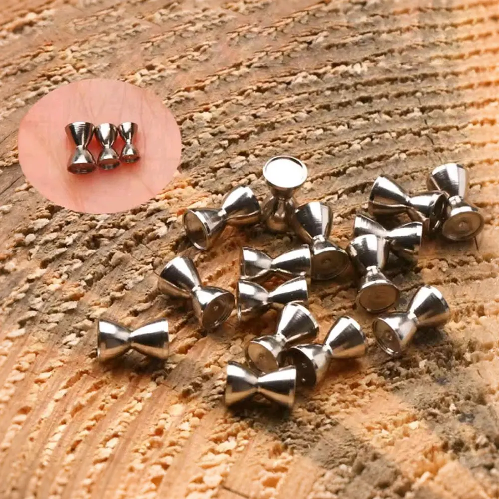 

20PCS Sunken Dumbbell Eyes Brass Barbell Beads Fly Tying Material for Worm Crazy Charlie Streamer Fly Trout Fishing Lure Bait