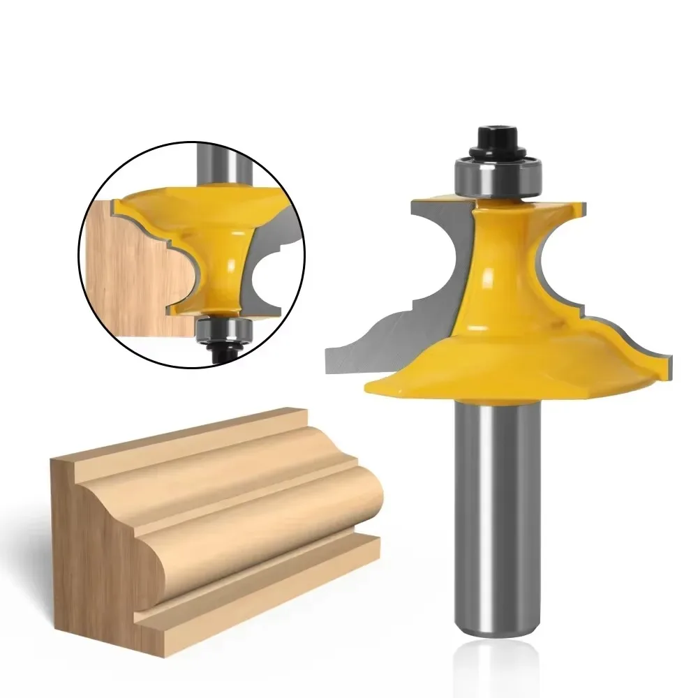 

1PC Pedestal Base & Small Furniture Molding Router Bit - 1/2" Shank 12mm Shank Line Knife Tenon Cutter for Woodworking Tools
