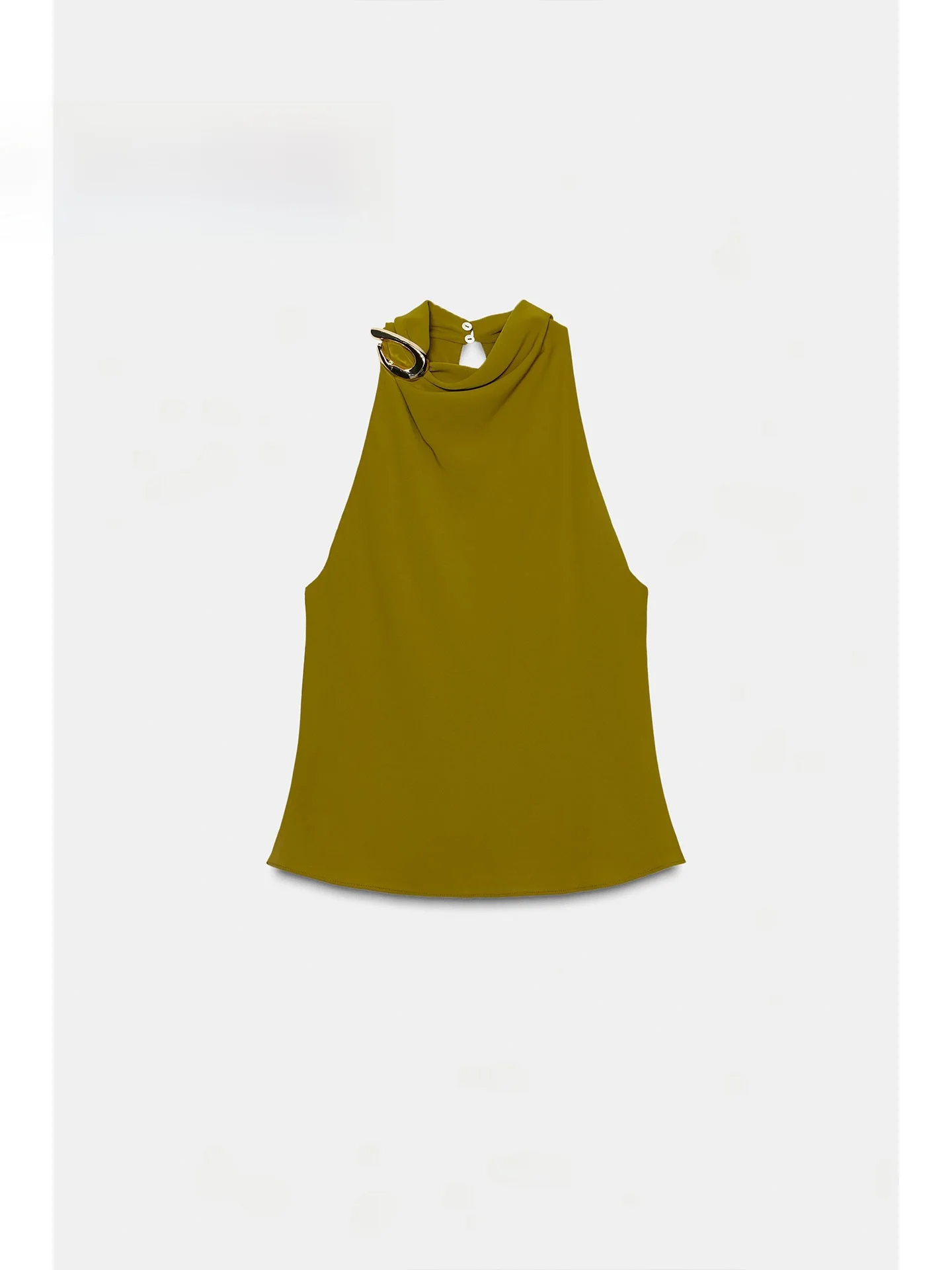 جديد شتاء 2025 Sle مثير بياقة Svel معلقة Ne بلوزة نسائية للتخسيس متعددة الاستخدامات غير رسمية مقصوصة للخصر irt