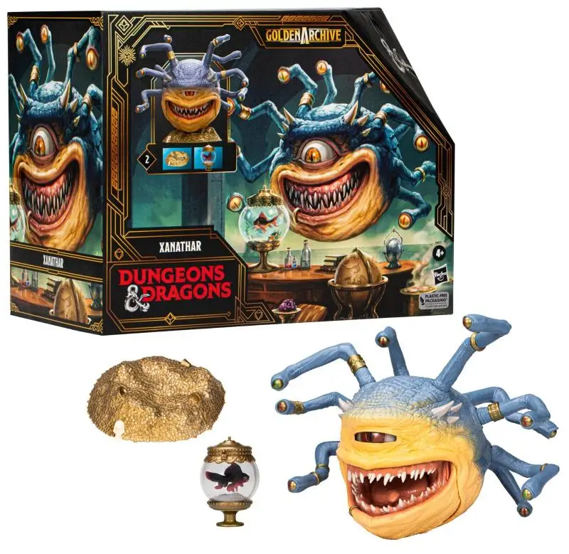 

Hasbro Dragon and Metro Gold Archive Series Beholder 6-inch Moving Model 6-inch Moving Hand Desktop Case Display