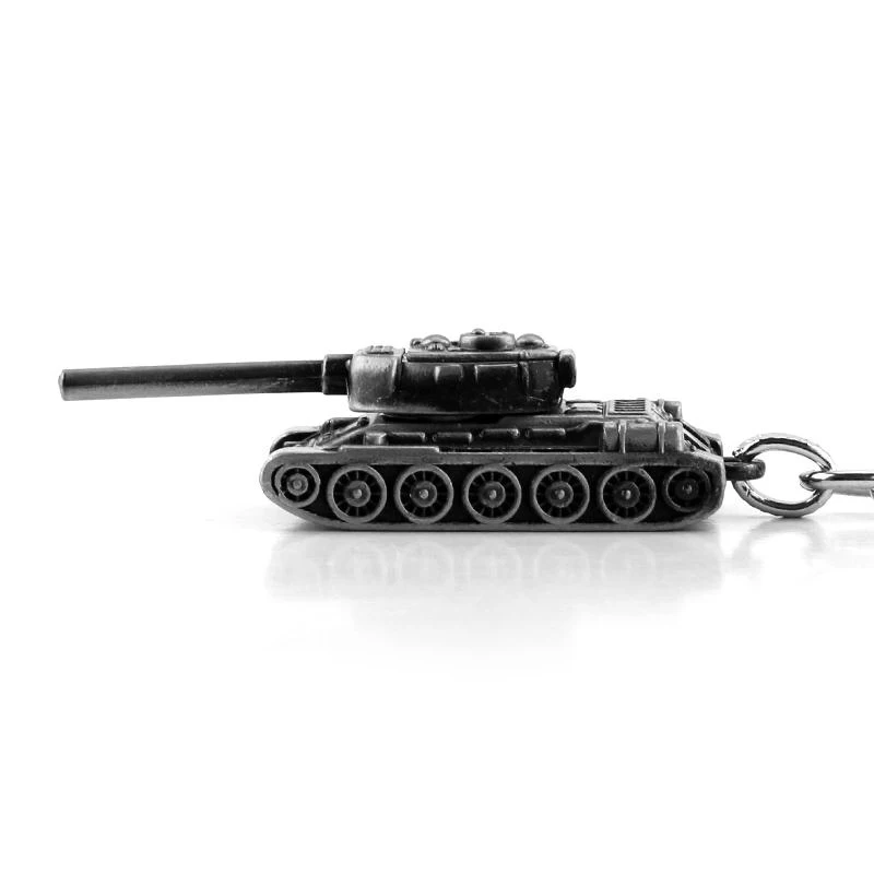 WOT World Of Tanks Keychain 46G Heavy Punk Weapon 3D Tank IS Series Keychains Key Chain Rings For Men Car Holder Keys Llaveros