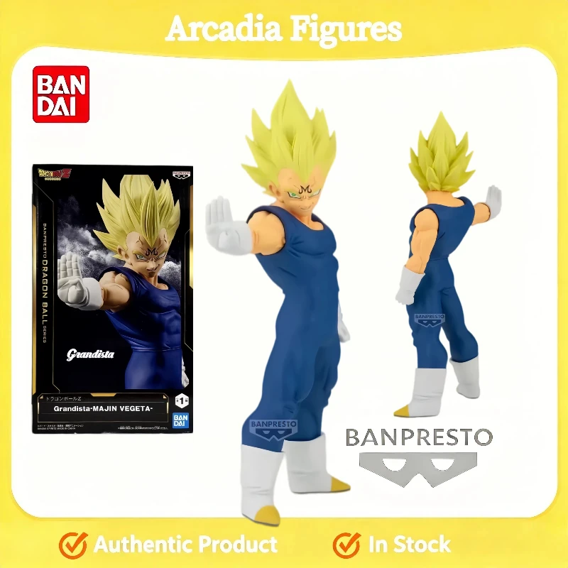 

[In Stock] Original Genuine Banpresto Dragon Ball Z Grandista Vegeta Action Anime PVC Model Figures Desktop Collection Toy Doll