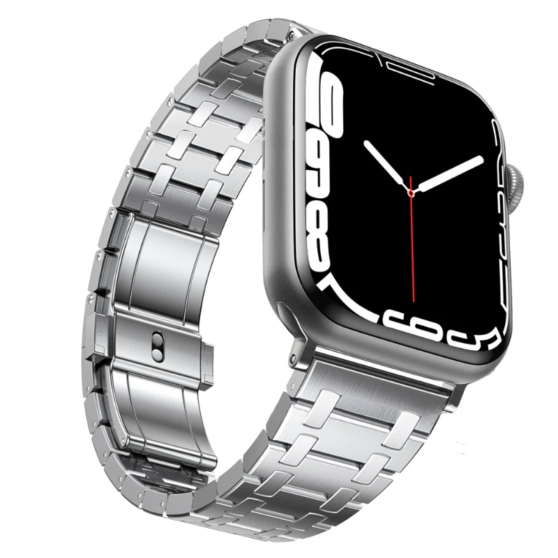 

Metal Strap For Apple Watch Ultra 49mm 9 8 7 45mm 41mm 6 5 4 3 SE 44mm 40mm Stainless Steel Watch Wristband iWatch 3 42mm 38mm