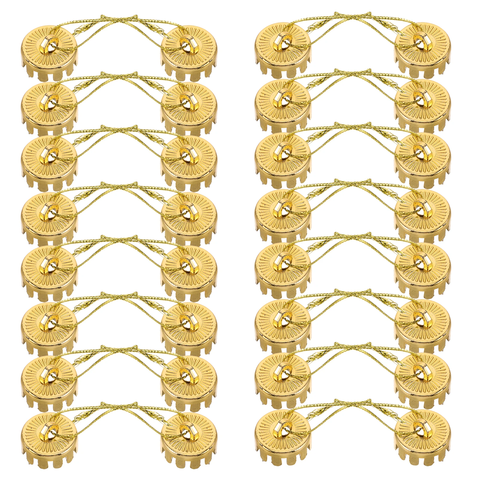 

100pcs Christmas Ball Cap 2cm Holiday Ornament Caps DIY Tree Decoration Craft Supplies Classic Design Versatile Use Secure