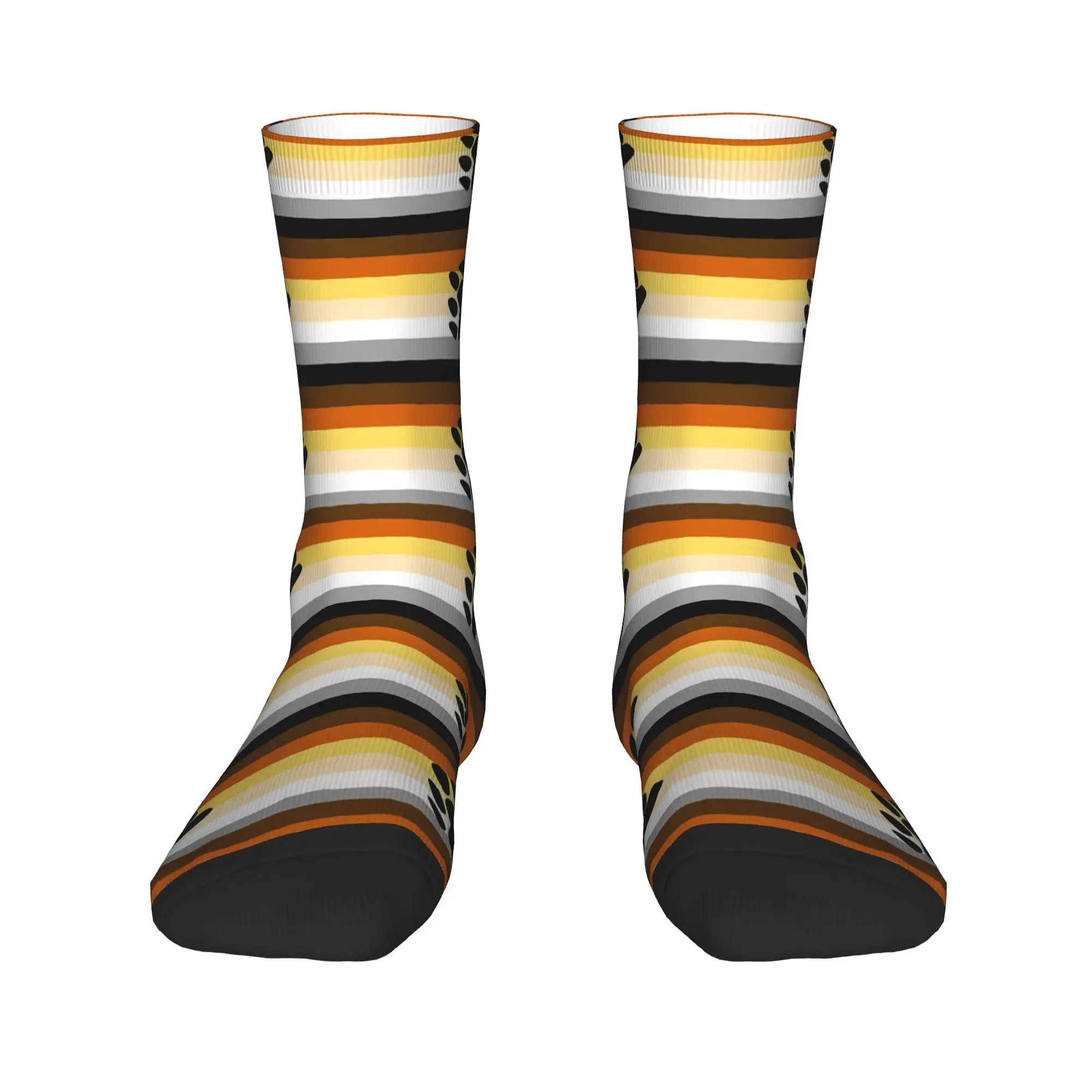 Bear Pride Flag  Stockings  Gothic Socks Couple Breathable Socks Autumn Outdoor Pattern Anti Slip Socks Gift Idea view 2
