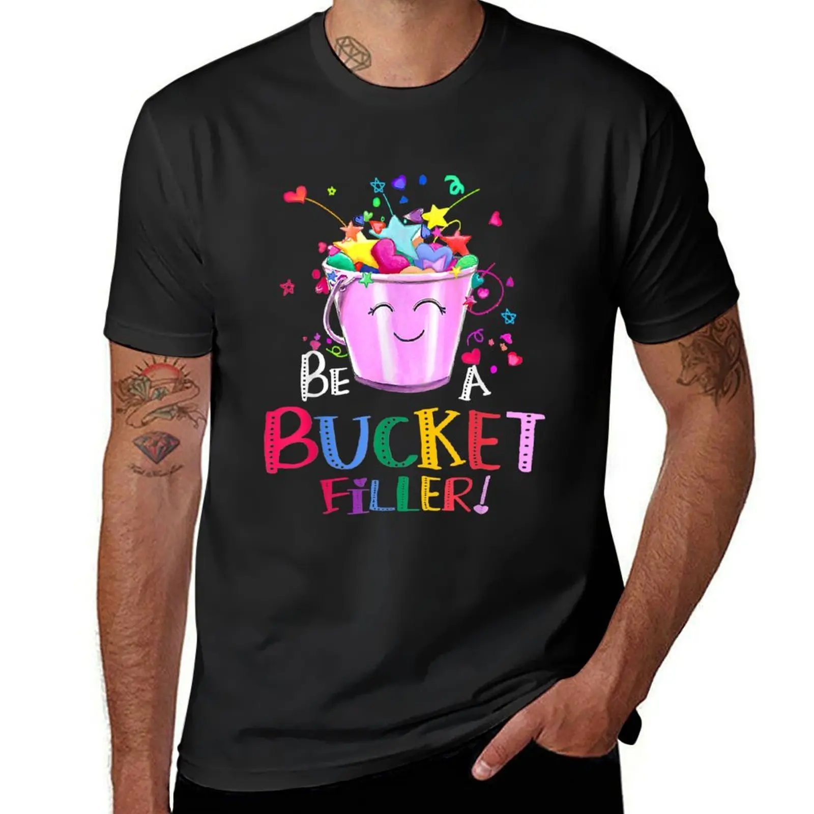 Be A Bucket Filler Funny School Back To School T-Shirt quick drying boys whites T-shirts for men cotton