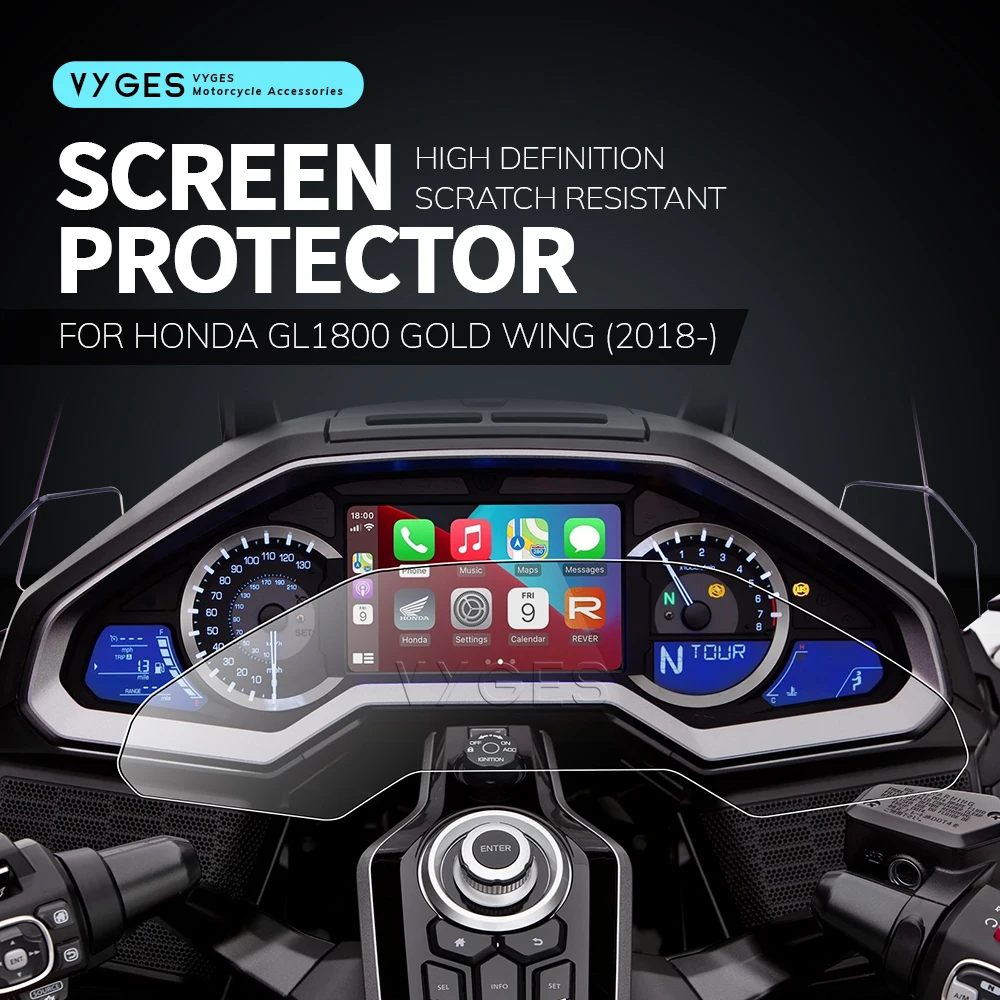 Película protectora de pantalla TFT para motocicleta, película protectora de instrumentos para HONDA GL1800 Gold Wing GL 1800 F6C 2018-