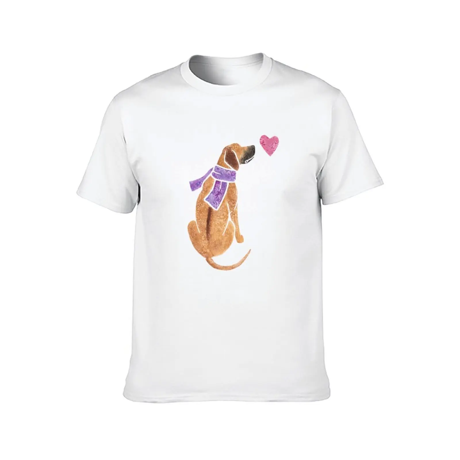 Watercolour Rhodesian Ridgeback T-Shirt t shirts for man cotton funny man tshirt T-Shirt