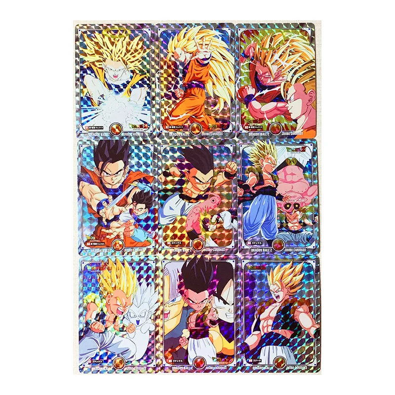 

9pcs/set Dragon Ball Z GT jumbo No.3 Super Saiyan Heroes Battle Card Ultra Instinct Goku Vegeta Game Collection Cards