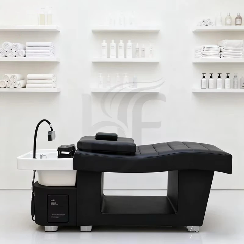 Beauty Salon Hair Washing Thai Massage Bed Head Spa Shampoo Unit Beds with Steam and Water Circulation Head Treatment