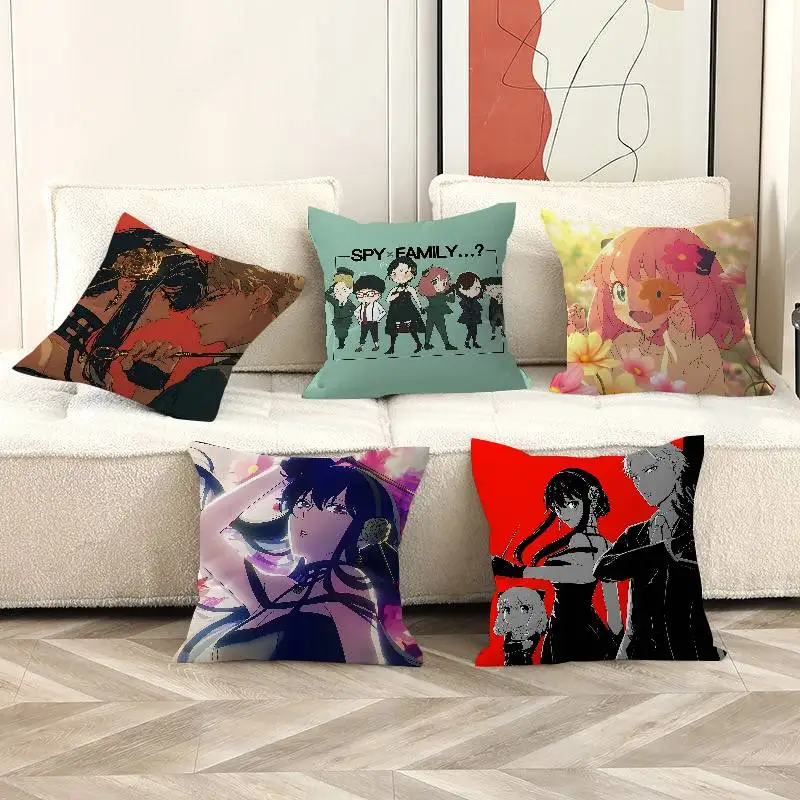 Anime Spy X Family Pillow Cushion Cover Pillowcase Living Ro