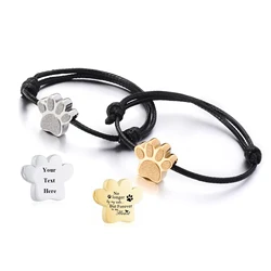 Cremation Bracelet for Ashes Stainless Steel Paw Print Urn Jewelry Adjustable Bangle Pet Dog Cat Ash Holder Memorial Gift