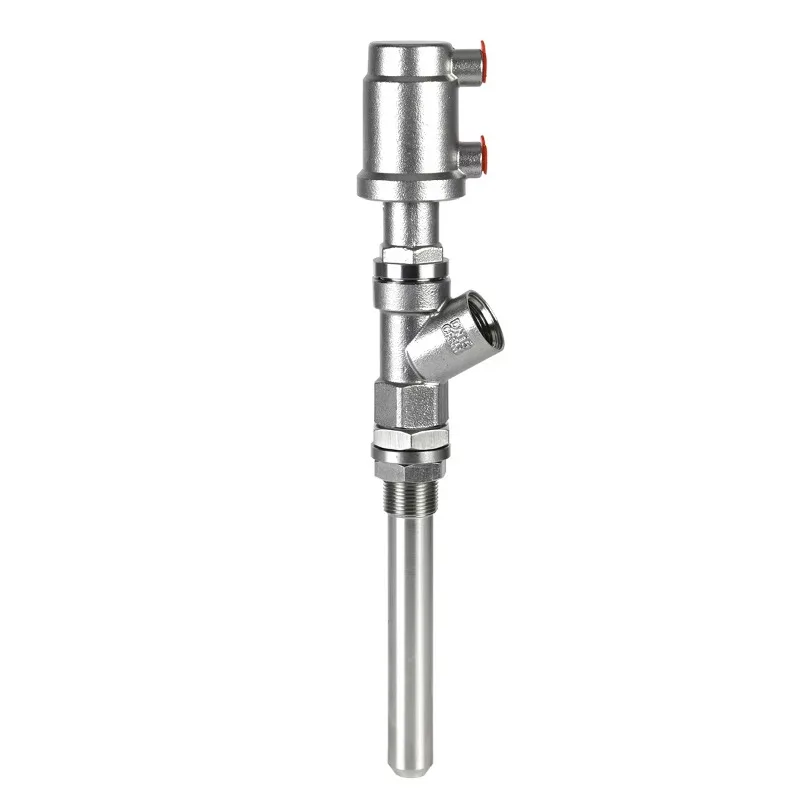 

High temperature stainless steel nozzle pneumatic water injecti on valve