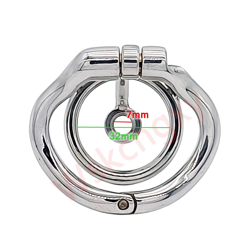 Stainless Steel Male Chastity Cage with Removable Urethral Catheter Arc Cock Ring Penis Lock Slave Restraint Adult Sex Toys - view 5